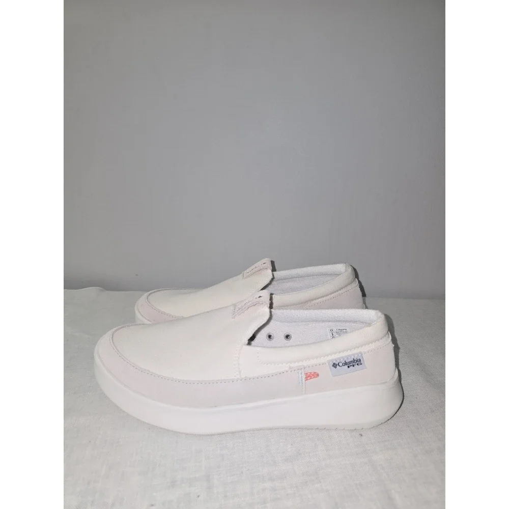 Columbia Women's White PFG Slip On Boat-Water Shoes Fishing  11 New Without Box